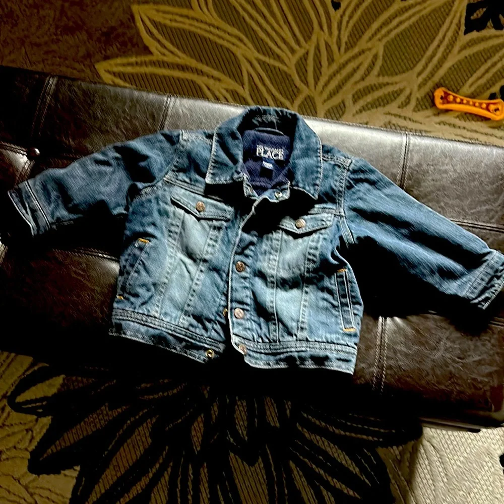 The children’s Place fleece lined denim jacket size 24 months